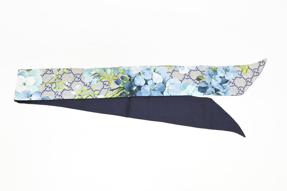 Gucci Twilly in GG Blue Blooms Silk