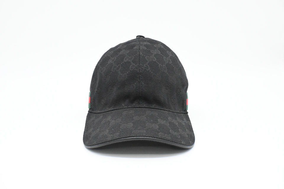 Gucci Cap in Black GG Canvas