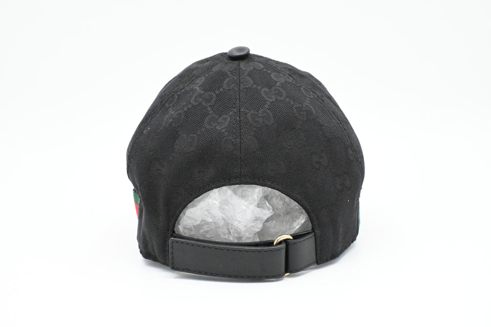 Gucci Cap in Black GG Canvas