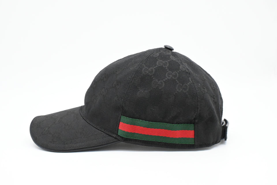 Gucci Cap in Black GG Canvas