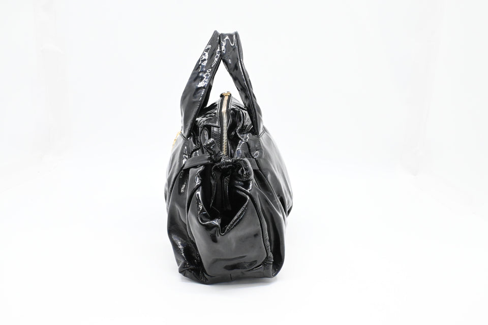 Gucci Handbag in Black Patent Leather