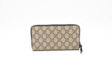 Gucci Zippy Snake Wallet in GG Supreme Canvas