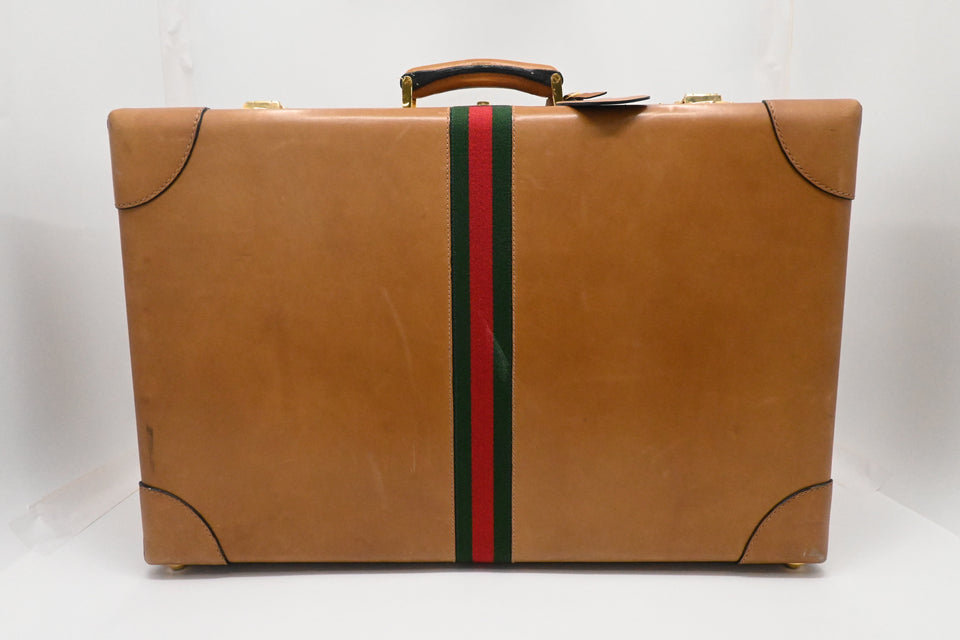 Gucci Suitcase in Tan Leather
