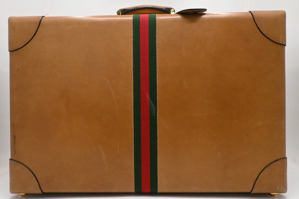 Gucci Suitcase in Tan Leather