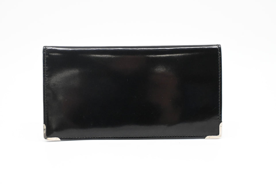 Gucci Bifold Wallet in Black Patent Leather
