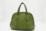Gucci Dome Shoulder Bag in Green Micro Guccissima Leather