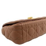 Christian Dior Caro Cannage Calf Leather Shoulder Bag Rose Des