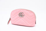 Gucci GG Marmont Pouch in Pink Leather
