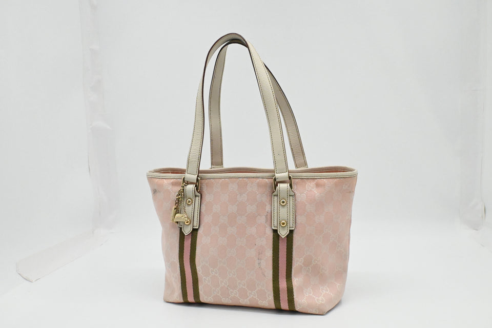 Gucci Tote Bag in Pink GG Canvas