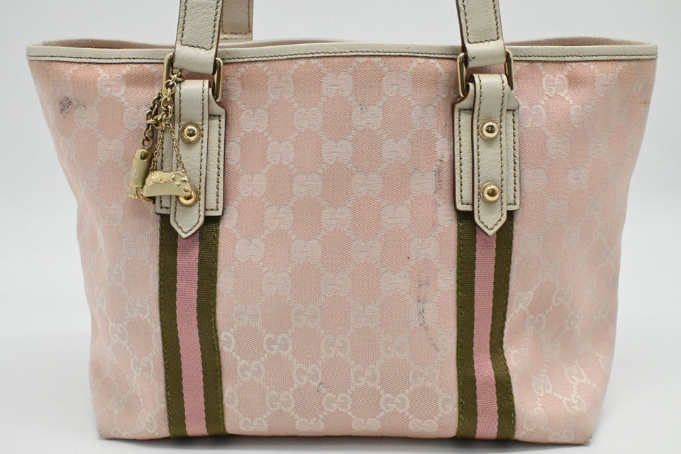 Gucci Tote Bag in Pink GG Canvas