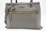 Gucci 2way Bag in Grey MicroGuccissima Leather
