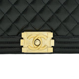 Chanel Small Leboy Cavier Black