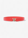 Louis Vuitton Twist Belt Red Epi Leather 80cm 32"