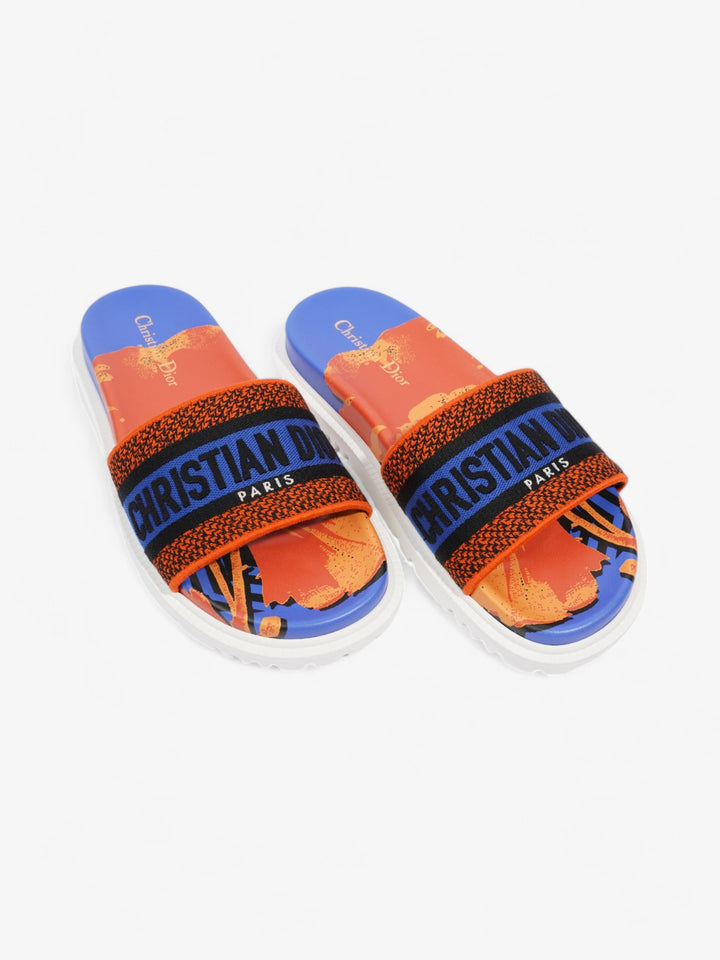 Christian Dior Dway Orange / Blue / Black Cotton EU 37.5 UK 4.5