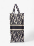 Christian Dior Book Tote Ecru and Blue Dior Oblique Canvas Large