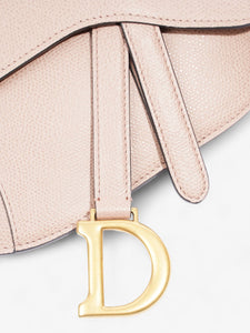 Christian Dior Saddle Belt Pouch Dusty Pink Calfskin Leather