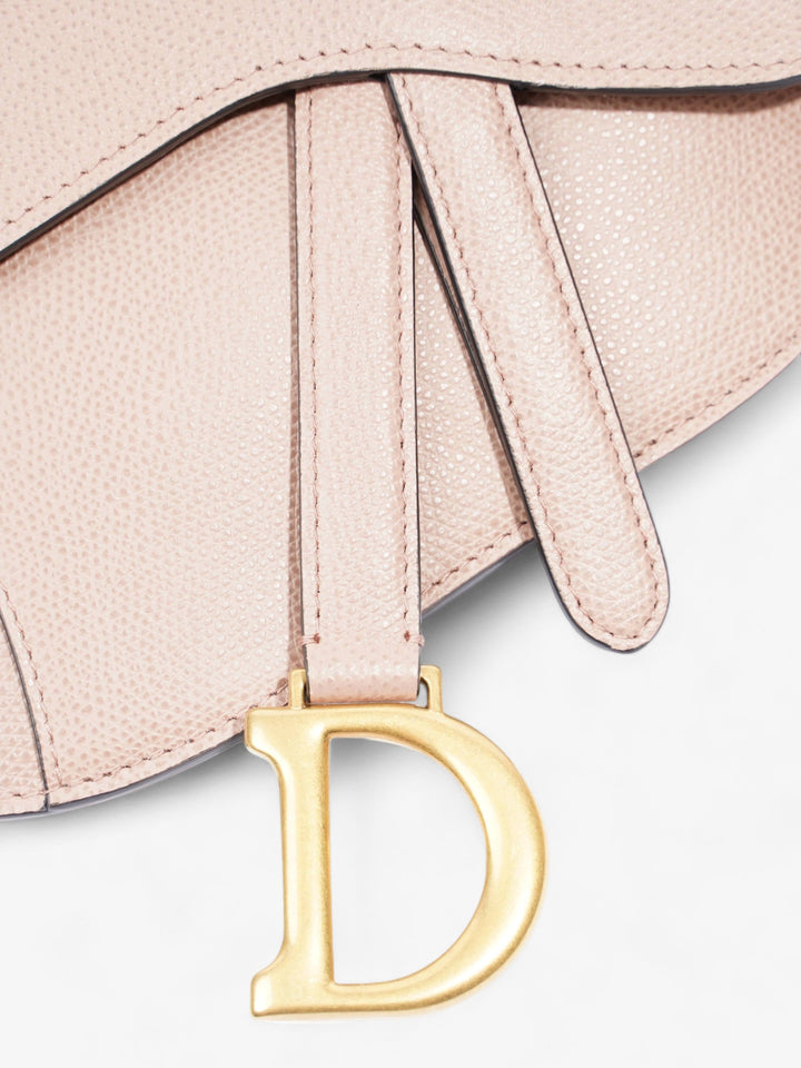 Christian Dior Saddle Belt Pouch Dusty Pink Calfskin Leather