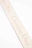 Christian Dior Embroidered Strap Pink / cream Canvas