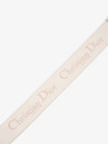Christian Dior Embroidered Strap Pink / cream Canvas