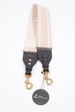 Christian Dior Embroidered Strap Pink / cream Canvas