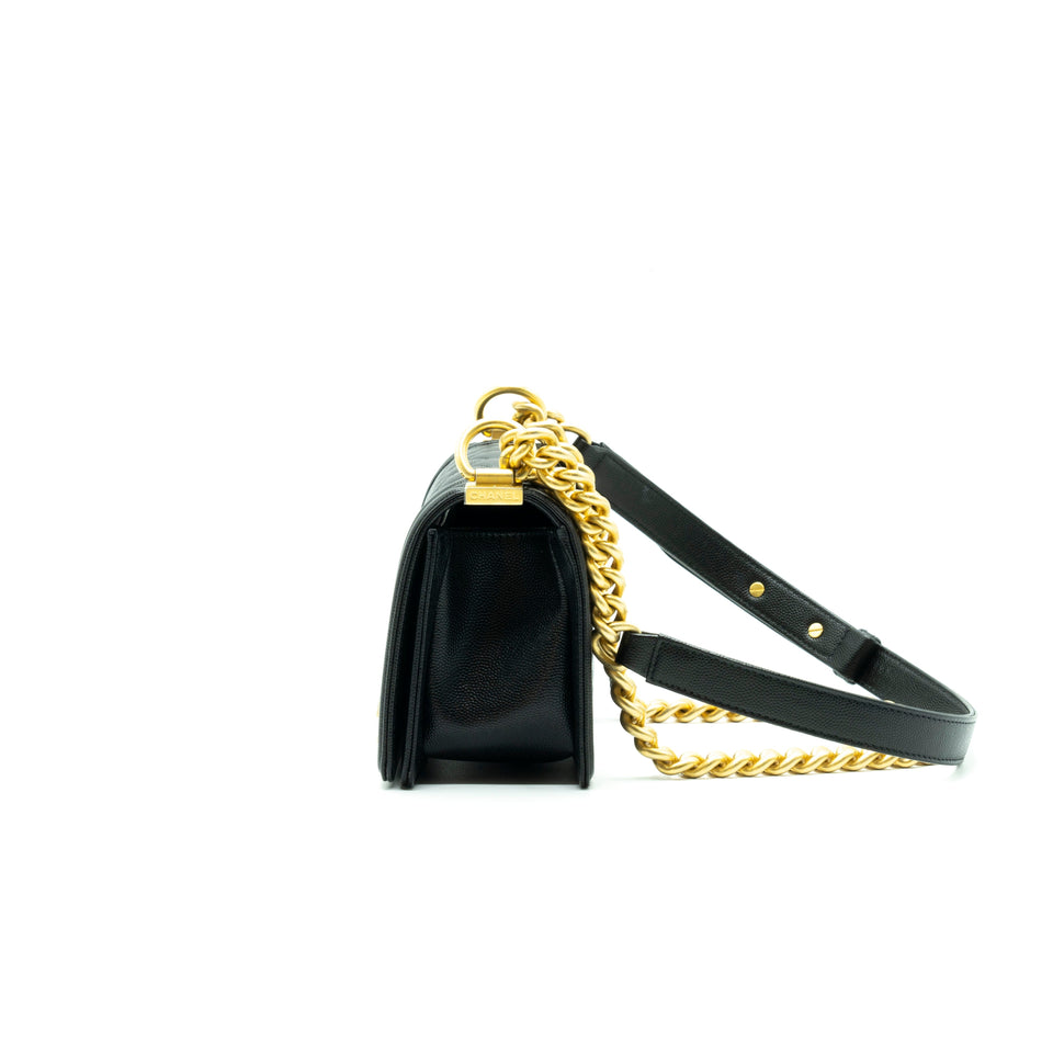 Chanel Small Leboy Cavier Black