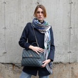 Chanel Blue Quilted Lambskin Large Trendy CC Top Handle GHW