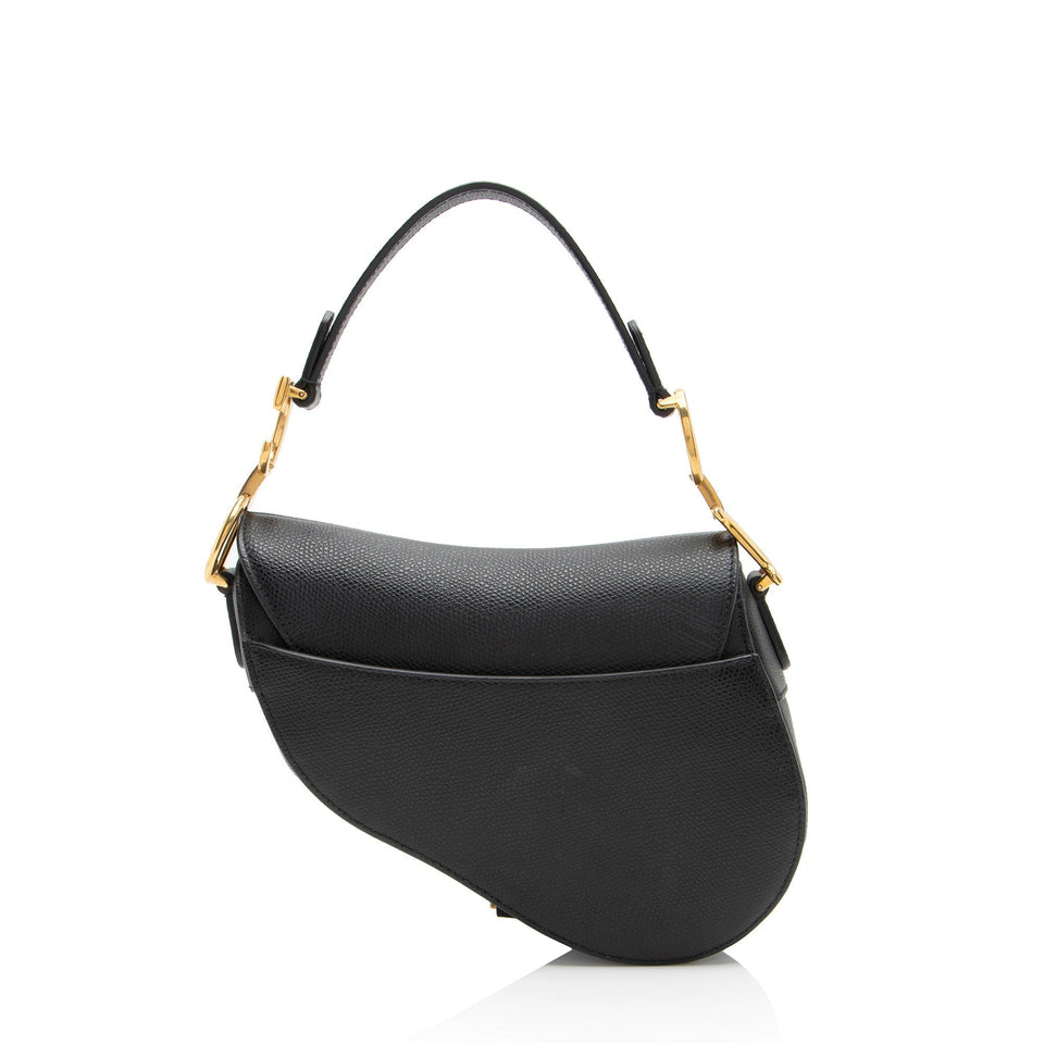 Dior Grained Calfskin Saddle Mini Bag
