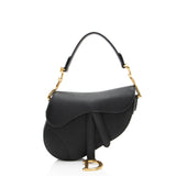 Dior Grained Calfskin Saddle Mini Bag