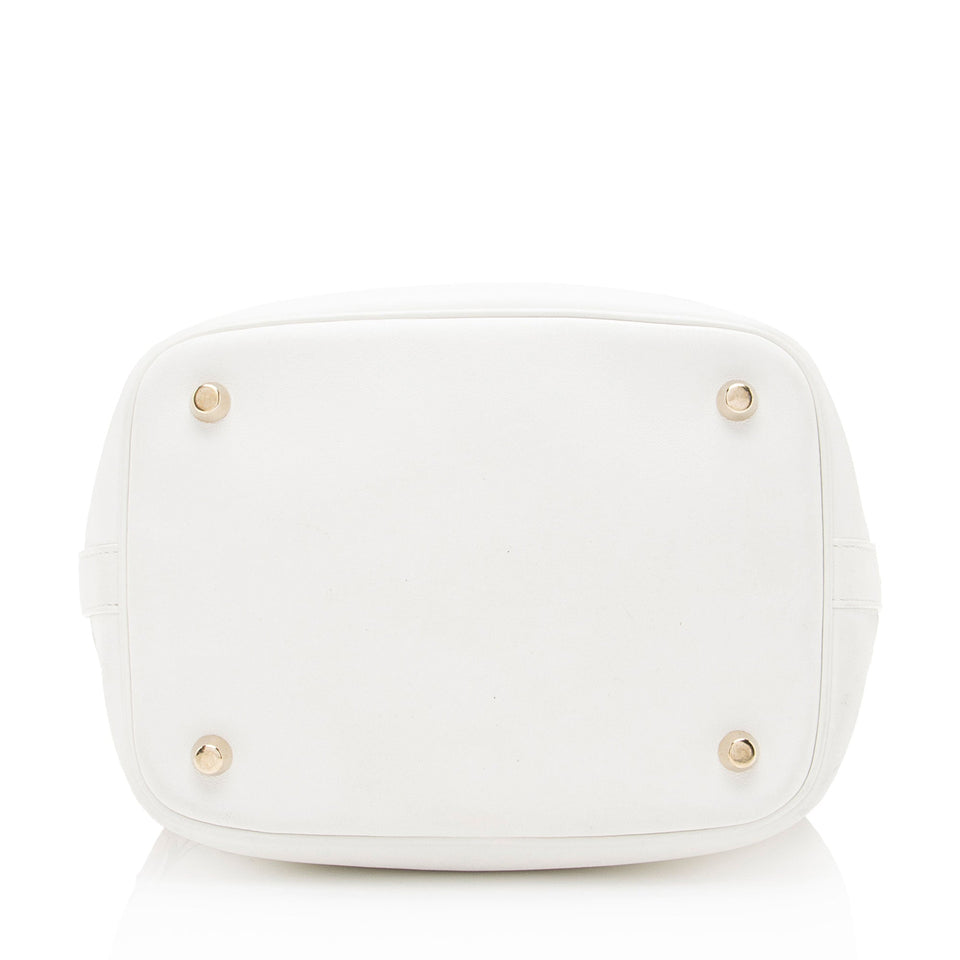 Dior Calfskin Snakeskin Paradise Bubble Bucket Bag