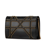 Dior Calfskin Studded Diorama Wallet on Chain (SHG-3HE9MF)