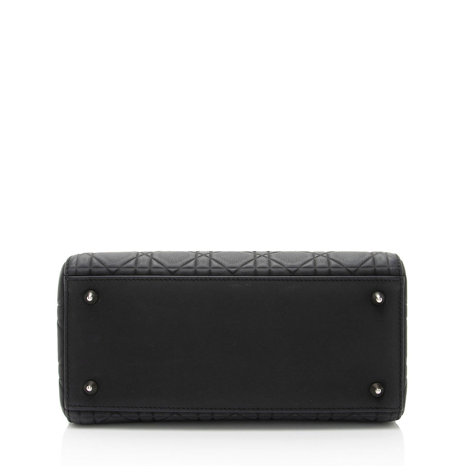 Dior Calfskin Ultra Matte Lady Dior Medium Tote (SHF-7DzMp8)