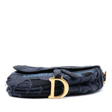 Dior Camouflage Embroidered Canvas Saddle Bag