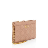 Dior Cannage Calfskin Caro Every Dior Pouch on Chain