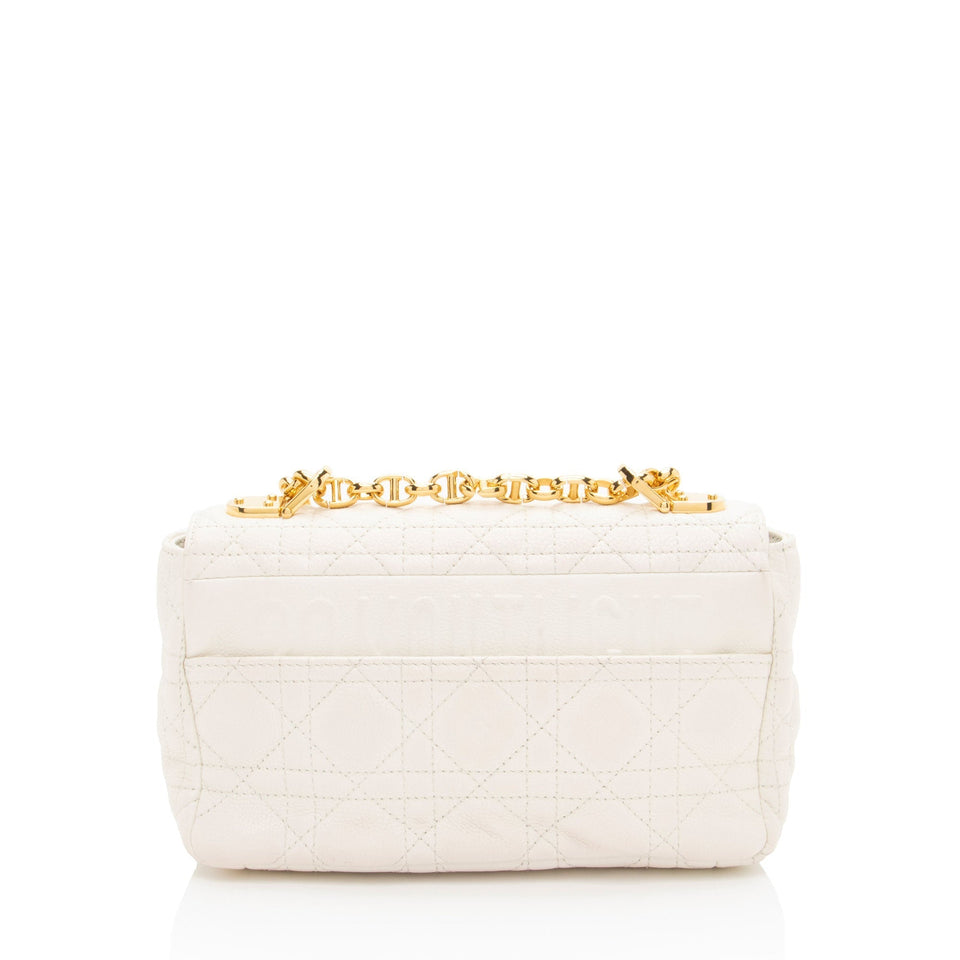 Dior Cannage Calfskin Caro Small Shoulder Bag