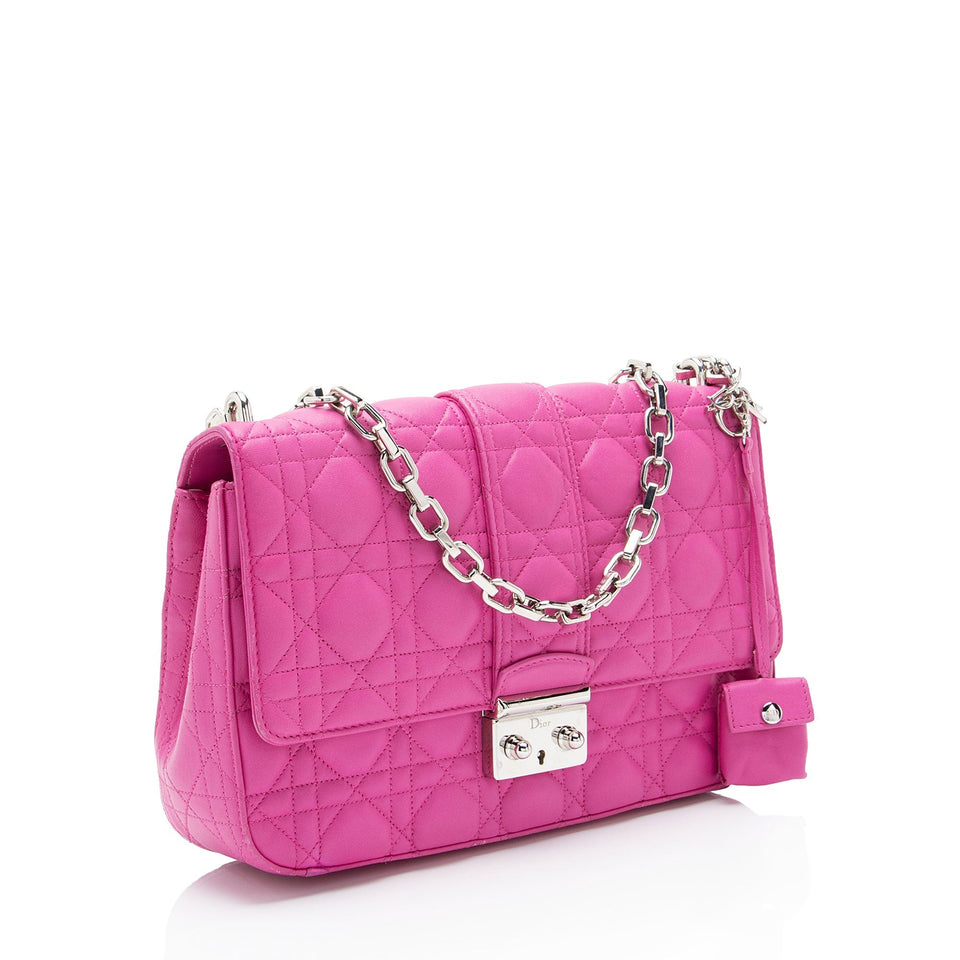 Dior Cannage Lambskin Miss Dior Promenade Medium Flap Bag