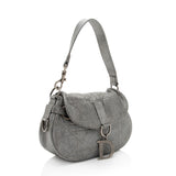 Dior Metallic Cannage Lambskin Flap Shoulder Bag
