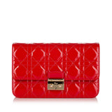 Dior Cannage Miss Dior Promenade Chain Leather Crossbody Bag (SHG-23861)