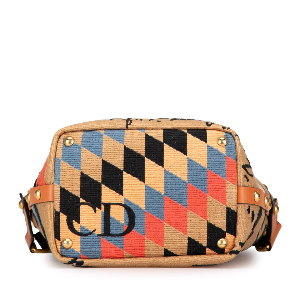Dior Canvas DiorAvenue Sauvage Bucket Bag