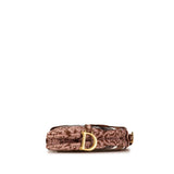 Dior Canvas Embroidered Brocart Saddle Bag (SHG-iyq68f)