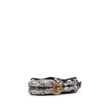 Dior Canvas Embroidered Toile de Jouy Saddle Bag