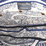 Dior Canvas Embroidered Toile de Jouy Saddle Bag