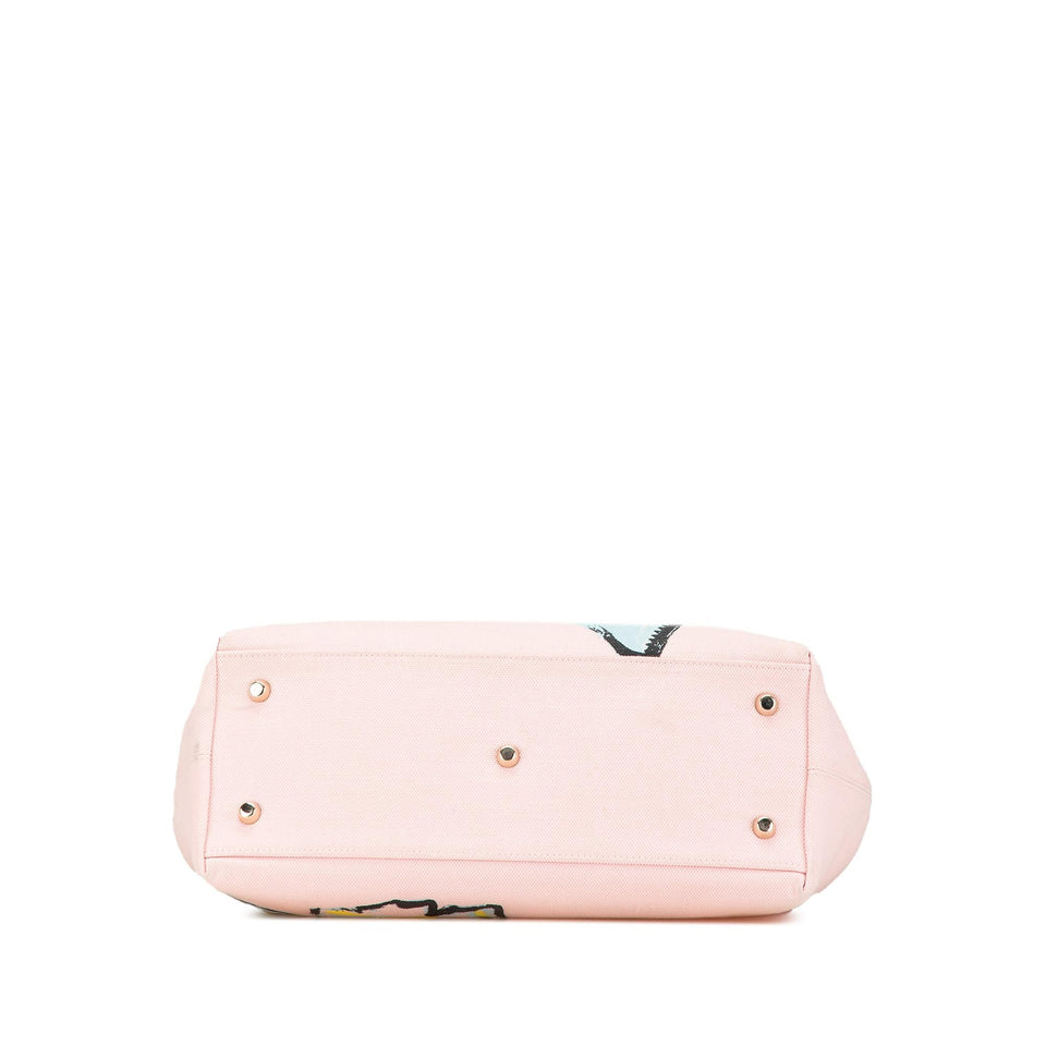 Dior Canvas Floral Printed Diorissimo Satchel
