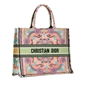 Dior Cruise Large Lights Embroidered Multicolor Canvas Book Tote (SHG-FQZtOd)