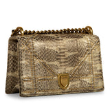 Christian Dior Small Studded Diorama - Python