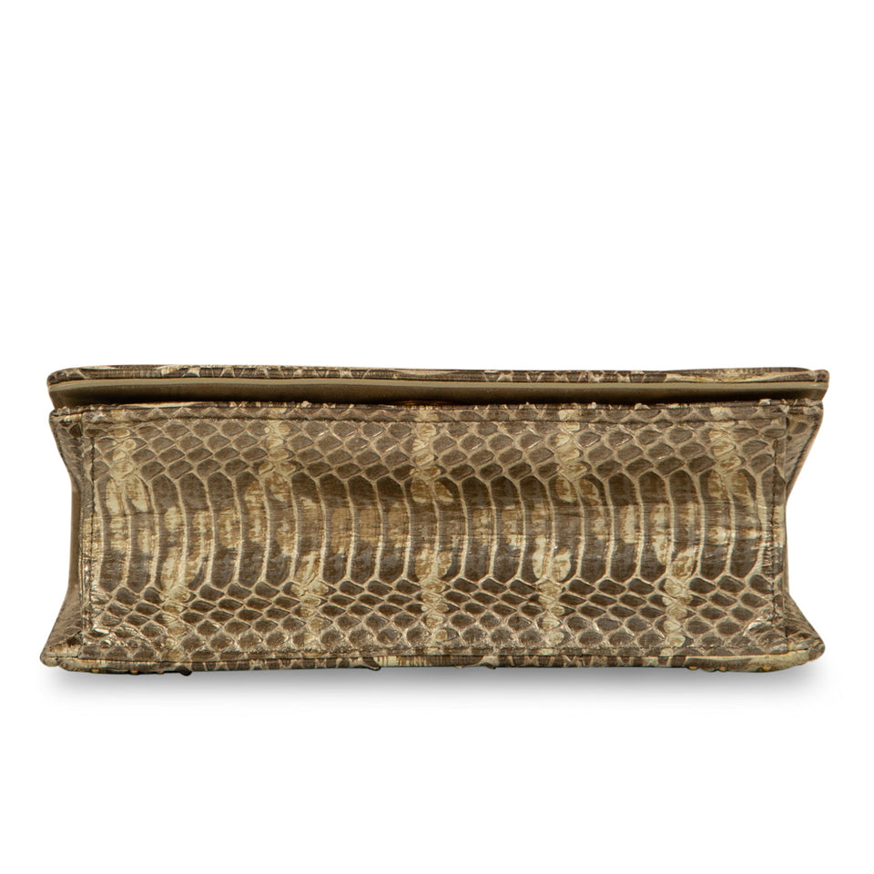 Christian Dior Small Studded Diorama - Python