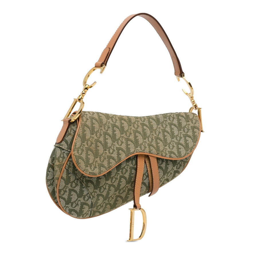 Dior Diorissimo Canvas Saddle Bag