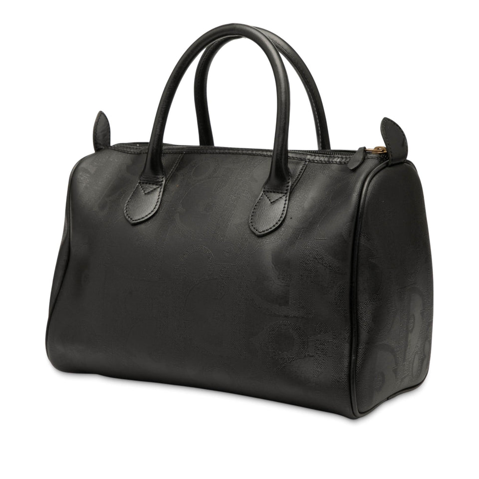 Dior Diorissimo Trotter Coated Canvas Boston Bag