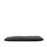 Dior Embossed Calfskin Logo Zip Clutch