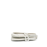 Dior Embossed Leather Oblique Saddle Bag (SHG-ZWE7gr)