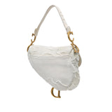 Dior Embroidered Canvas Camouflage Saddle Bag